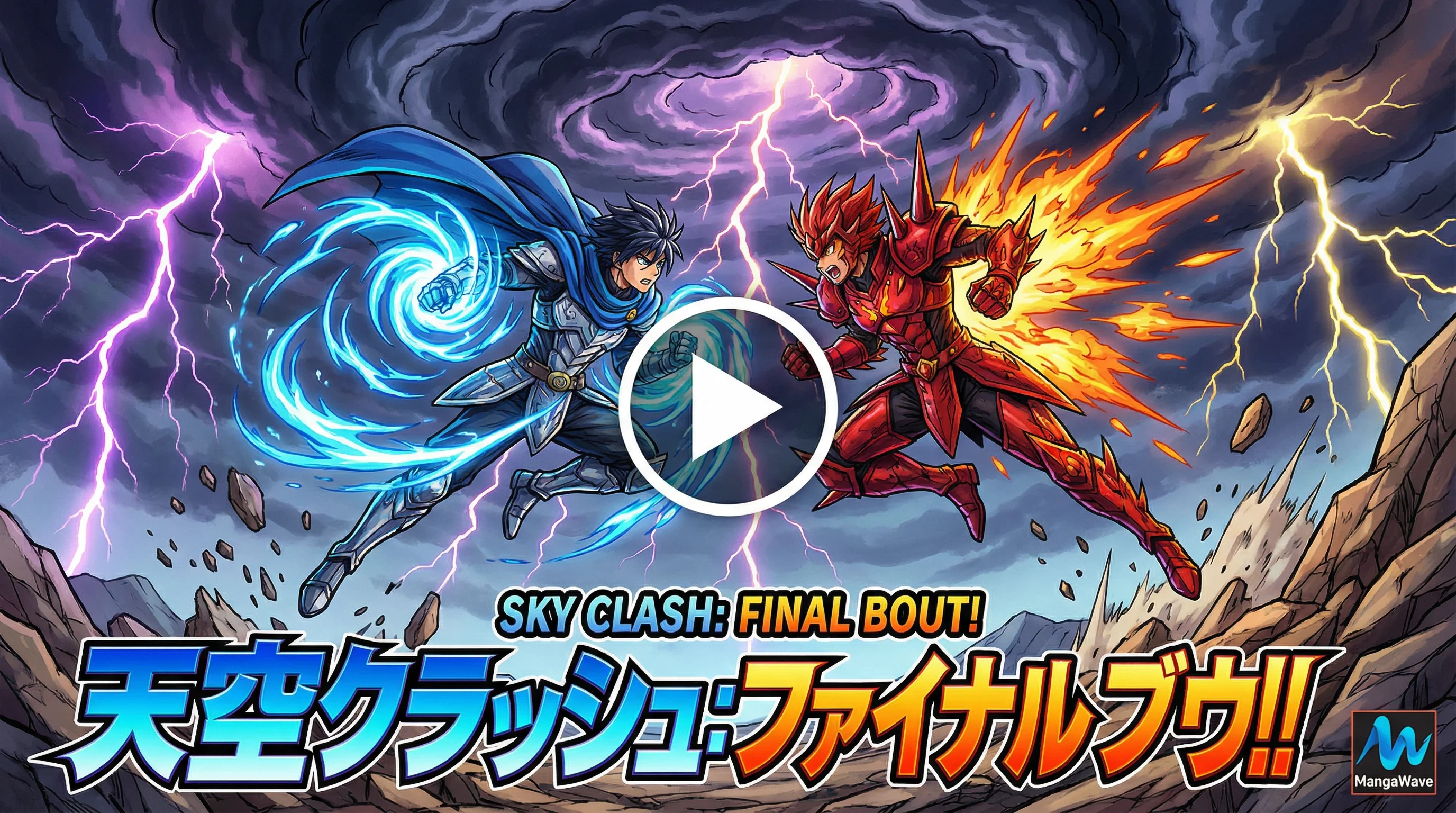 天空之战漫画动画视频预览两位角色空中对决