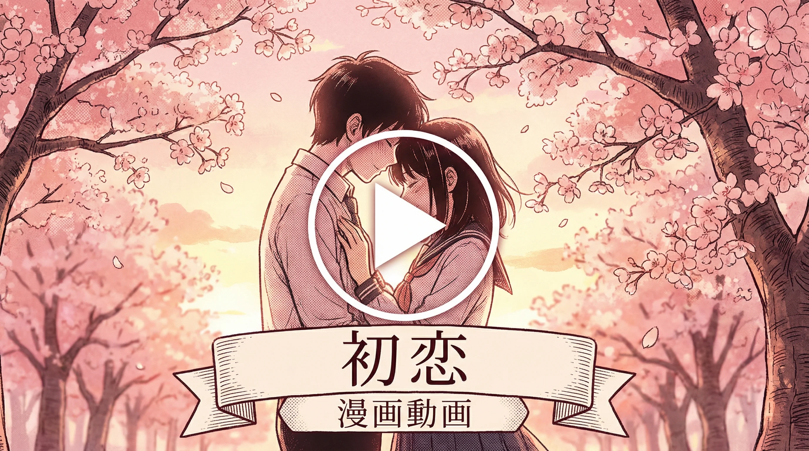 初恋物语漫画动画视频预览樱花树下情侣